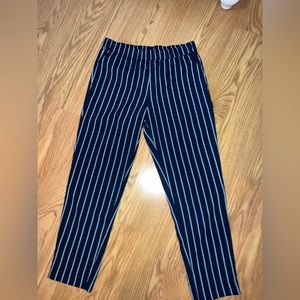 Navy/Baby Blue Comfy Striped Pants